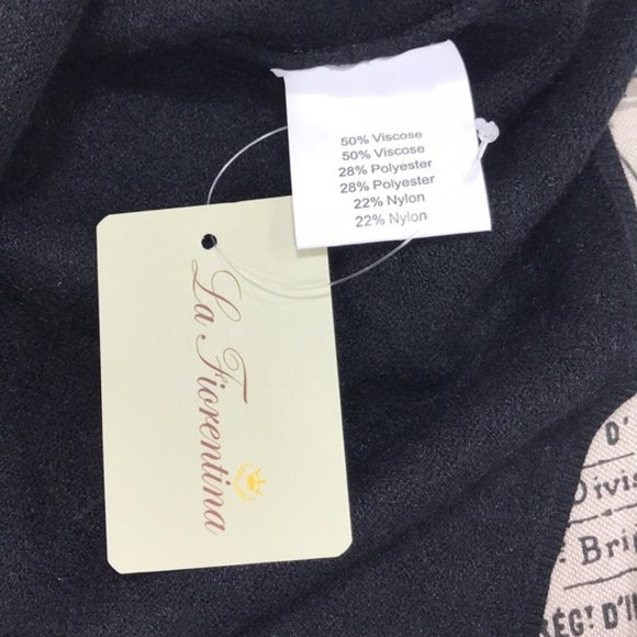 La Fiorentina Embellished Rhinestone Poncho - Picture 6 of 7